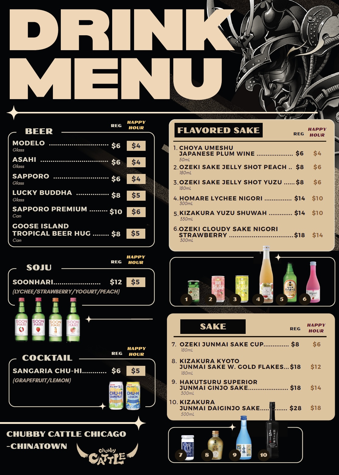 CCC Happy Hour Drink Menu